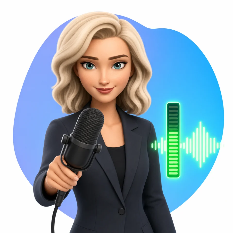 Stacy, the AI English tutor in the Fluently app