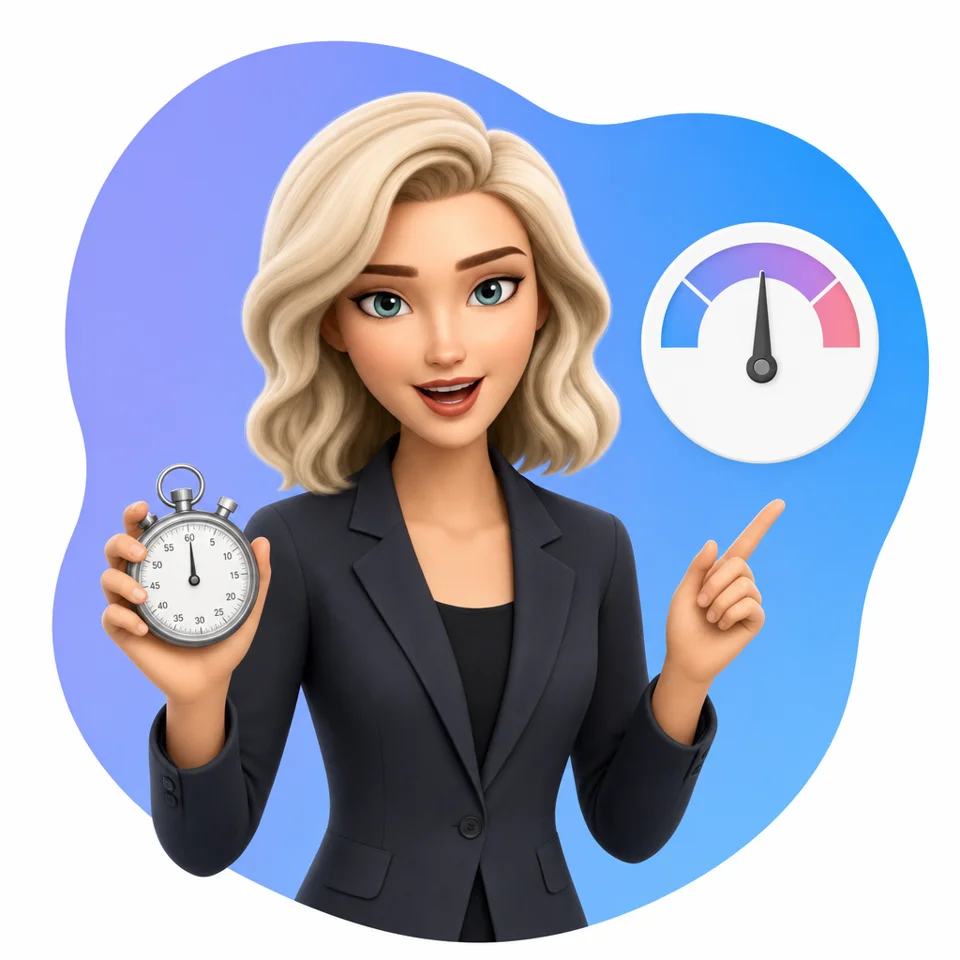 Stacy, the AI English tutor in the Fluently app
